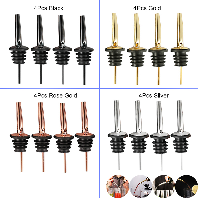 4 adet siyah/gül altın/gümüş l - Wine Aerator Pour incelemesi ve fiyatı